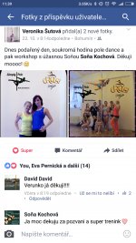 23. 10. 2016 Veronika Šutová - po společné individuální lekci a workshopu